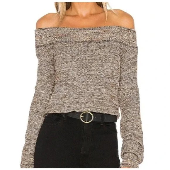 Free People Sweaters - Free People Sugar Rush Off The Shoulder Sweater; Size XS